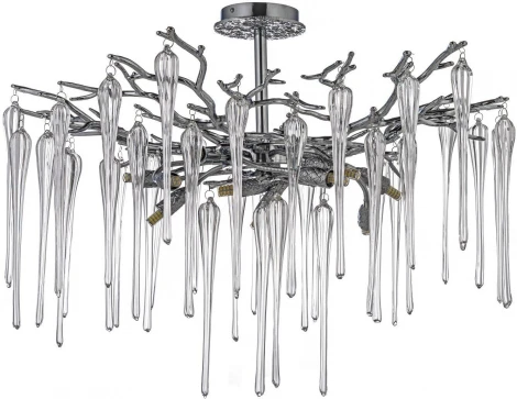 Потолочная люстра хрустальная на штанге Dio D`arte Tavenna Nickel Tavenna H 1.3.76.101 N (220V)