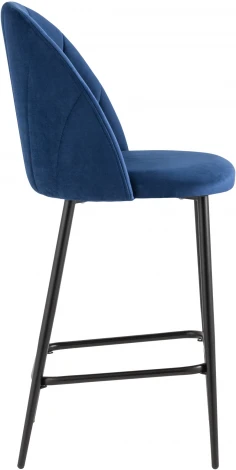 Стул полубарный Stool Group Логан велюр синий УТ000035468