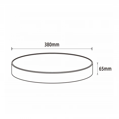 Светодиодный светильник потолочный 60W CCT 3000-6500K, с ПДУ белый матовый Lumin'arte Macaron CLL57