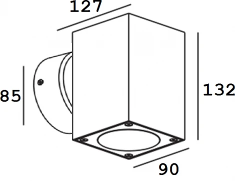 Уличный настенный светильник Oasis Light TUBE LED W78111 S (220V, IP54)