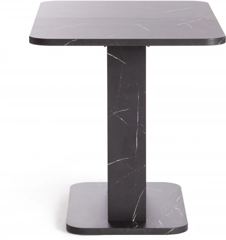 Стол обеденный SMART ЛДСП, 105-140х68,6х75 см, Мрамор Блэк Роял/Белый Tetchair 19264