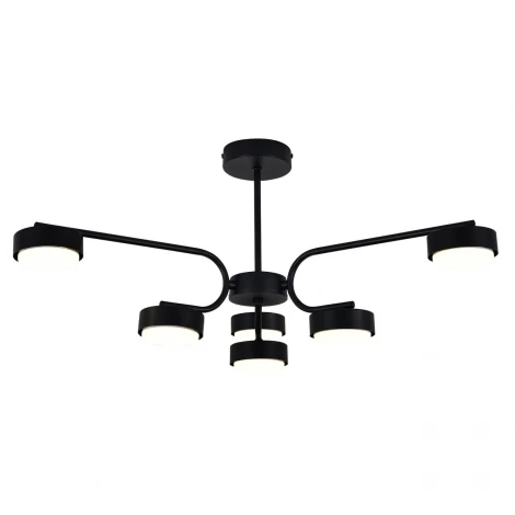 Потолочная люстра на штанге 100007/6R GX53*15W Black Escada Spark ES0000019L