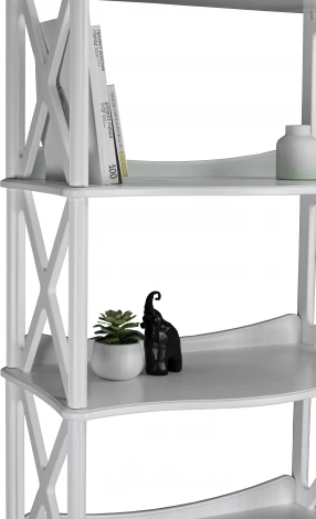 Этажерка Джульетта-4 широкая, молочный дуб Л от фабрики Mebelik