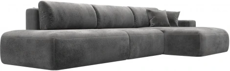 Диван угловой Лига-036 НПБ Модерн Лонг правый угол Лига Диванов (Велюр) арт.127757