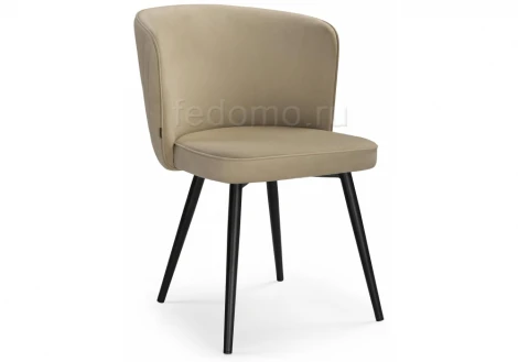 Стул Woodville на металлокаркасе Фрибур velutto 05 / черный 462401