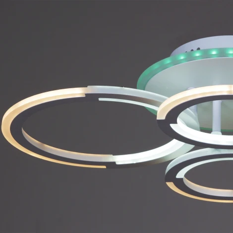 Потолочная люстра светодиодная на штанге с пультом Reluce 09820-3.3-2+2A WH (RGB) (220V)