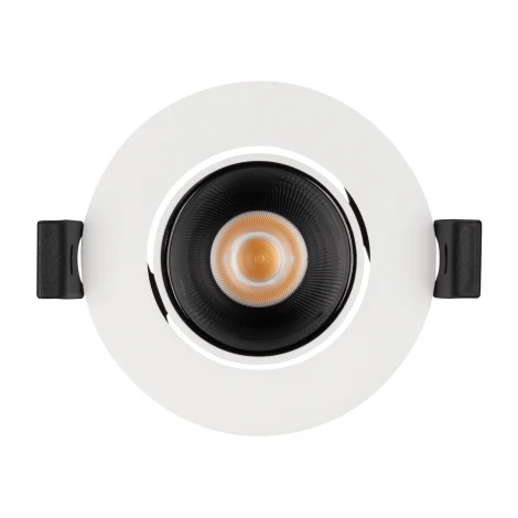 Светильник встраиваемый LED MS-FORECAST-BUILT-TURN-R82-8W Day4000 (WH-BK, 32 deg, 230V) (Arlight, IP20 Металл) 033658