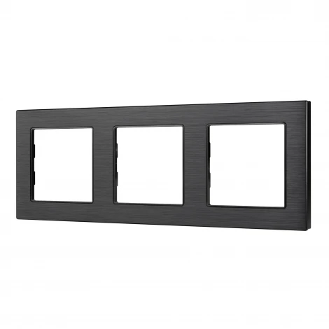 Рамка алюминиевая FRM-PRESTO-ALS-3-BK (Arlight) 043857