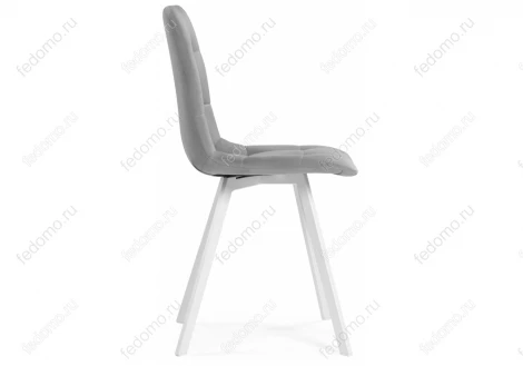 Стул Notta на металлокаркасе Чилли светло-серый / белый каркас 489723