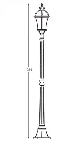 Наземный фонарь Oasis Light 95208L Gb (220V, IP44)