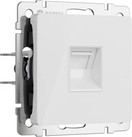 Розетка Ethernet RJ-45 (белый акрил) Werkel W1181041 (a064017)
