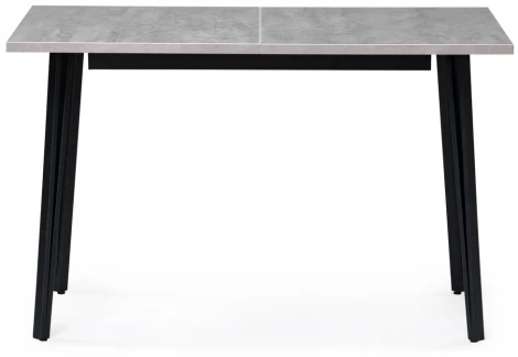 Стол раскладной Woodville Денвер Лофт 120 25 мм бетон / черный матовый 506944