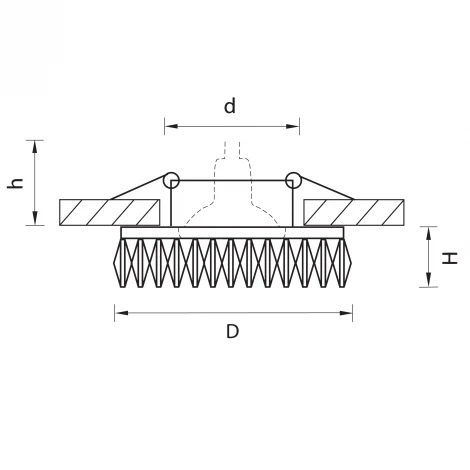 Встраиваемый точечный светильник Lightstar Ingrano 002534 (220V, хрусталь)