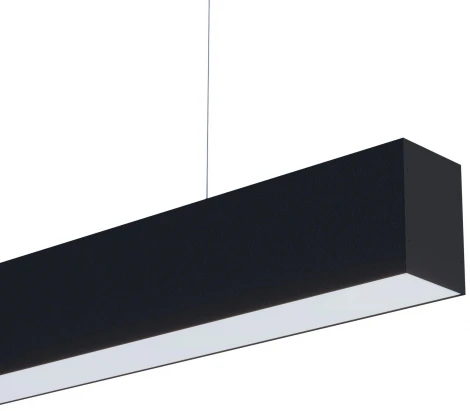 Подвесной линейный светильник LED SP-LINE-HANG-6085-L995-38W Day4000 (RAL9005, 120 deg, 230V) IP33 (Arlight, Металл) 051973 (на тросе)