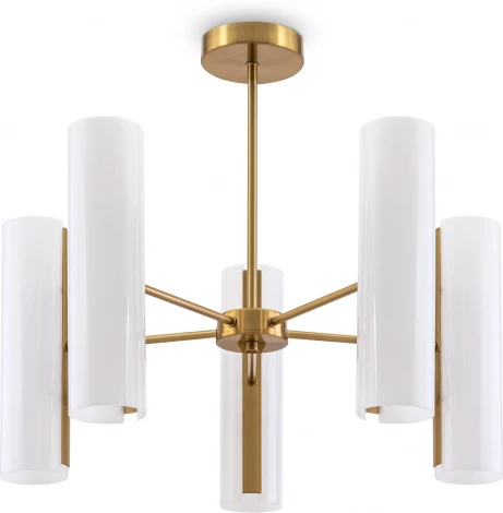 Потолочная люстра на штанге Freya Fiore FR5368CL-10BS (220V, круглые)