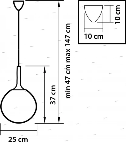 Подвесной светильник Lightstar Globo 813032 (220V, на проводе, шар)