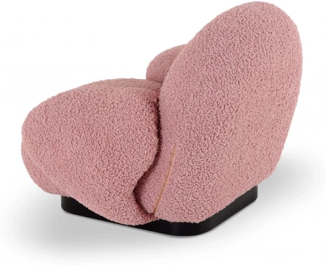 Кресло Flemming Wood ОГОГО Обстановочка! (Мех/Розовый) арт.920349