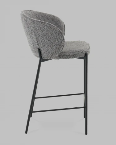 Стул полубарный Тисдейл букле темно-серый Stool Group арт.УТ000041696