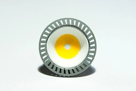 Лампочка светодиодная полусфера серая колба GU5.3 3 Вт 235 lm теплое белое свечение Ledcraft LC-120-MR16-GU5.3-3-WW