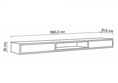 ТВ-тумба Делора 1,8 м Хандис Woodville 674721
