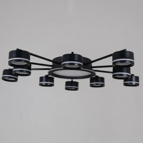 Потолочная люстра Reluce 20590-0.3-5+5+1 Black