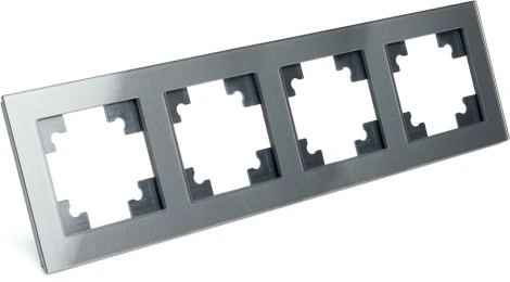 Рамка на 4 поста (графит) Stekker Катрин 39542