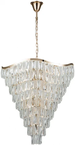 Подвесная люстра Indigo AMBRA V000395 (220V, хрусталь, на цепи)