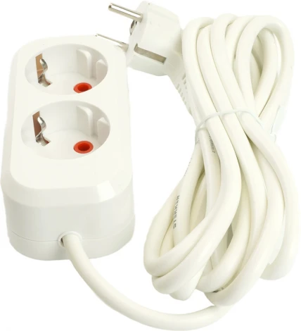 Удлинитель 2-х местный 2 метра с заземлением Stekker Home 49339
