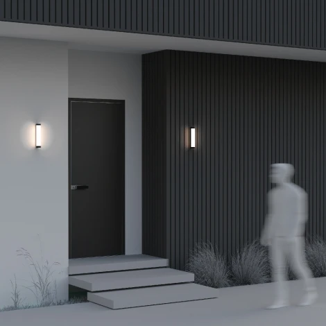 Настенный уличный светильник Maytoni Rounge O482WL-L12B3K (LED, 220V, круглые, IP54)