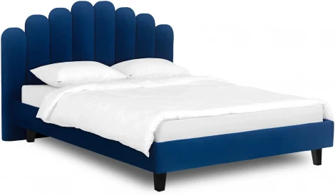Кровать Queen II Sharlotta L 1600 ОГОГО (арт.577102), (Ткань/Синий)