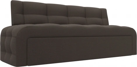 Диван кухонный прямой Люксор (Коричневый/Рогожка) Лига Диванов арт.123764