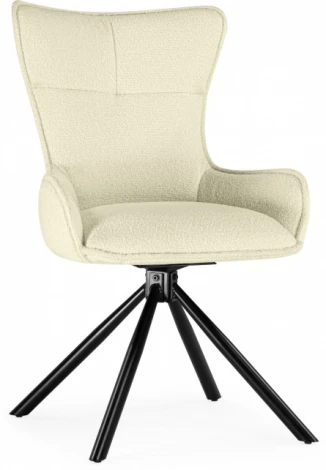 Стул на металлокаркасе Woodville Chicago cream / black арт.15829