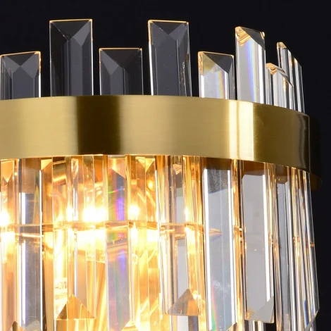 Бра хрустальное ILLUMICO IL5189-2WLS-29 BRASS MIRAGE