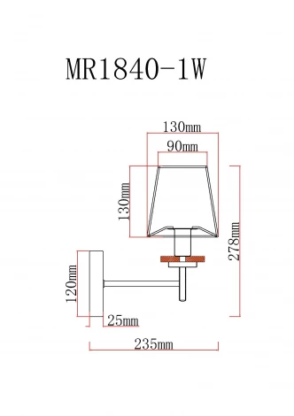 Бра MyFar Daniel MR1840-1W (220V)