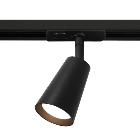 Трековый светильник однофазный Wolta WTL-GU10/11B под лампу GU10 Черный CONO