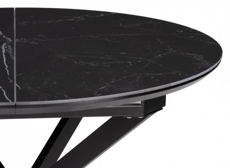 Керамический стол Сигел 100 (Сигел 100(130)х100х76 черный) Woodville арт.592577