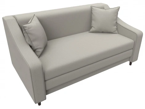 Диван прямой Лига-071 (ЛДСП,Брус,Фанера/Дерево/Рогожка/Бежевый) Лига Диванов 129650