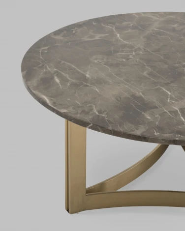 Журнальный столик Кассия 90*90 см темная керамика Stool Group арт.УТ000041500