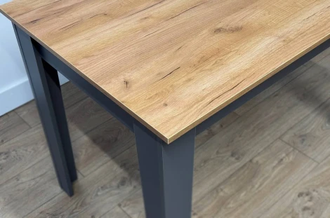 Стол обеденный раздвижной Цезарь Mebelson (Дуб золотой,Графит) арт.174398,2564