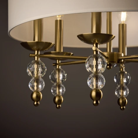 Подвесная люстра Freya Side FR1009PL-06BS (220V, на цепи, круглые)