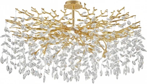 Потолочная люстра хрустальная на штанге Arte Milano Milano-1 23111.1000.14.G9.B GD (220V)