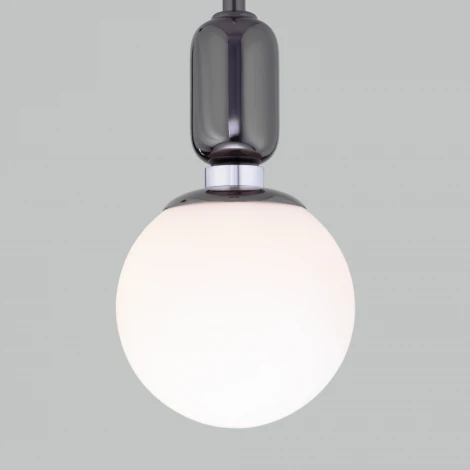 Подвесной светильник Eurosvet Bubble 50151/1 черный жемчуг (220V, на проводе, шар)