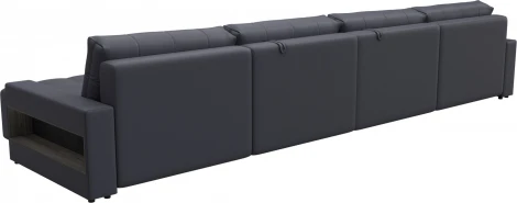 Диван п-образный с полками Лига-053 НПБ Лонг Лига Диванов (Экокожа) арт.128990
