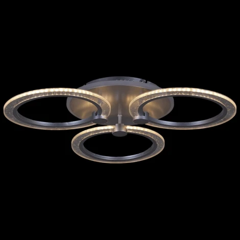 Потолочная люстра светодиодная на штанге с пультом регулировкой яркости и цветовой температуры Reluce 20433-0.3-3+1L SIL (220V)