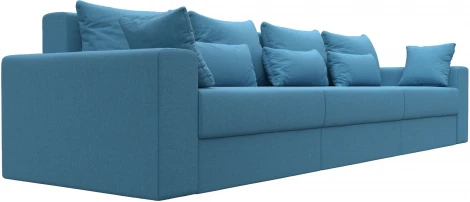 Диван прямой Майами Long (Голубой/Рогожка) Лига Диванов арт.123340