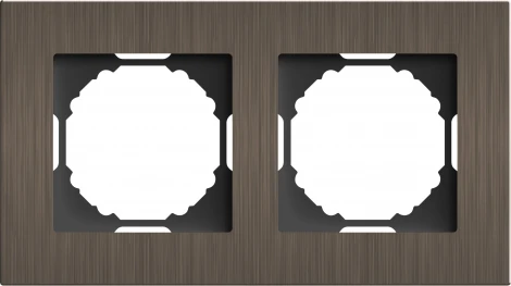 Рамка 2-я, Natural бронзовый алюминий Donel A07 DEN212BRA