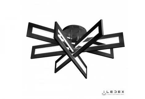 Потолочная люстра iLedex Stalker 9082-R800-X 128W BK (220V, пульт управления)