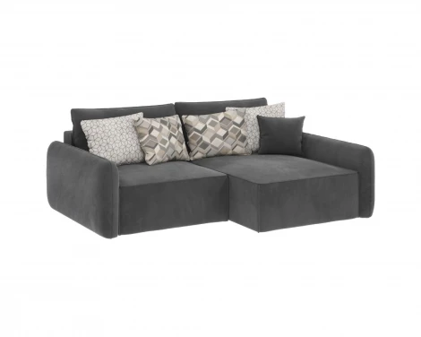 Диван угловой серый D1 Портленд AAA4151007 Premier 25