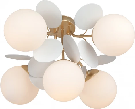 Потолочная люстра на штанге Vitaluce V3038-8/5PL (220V, шарики)