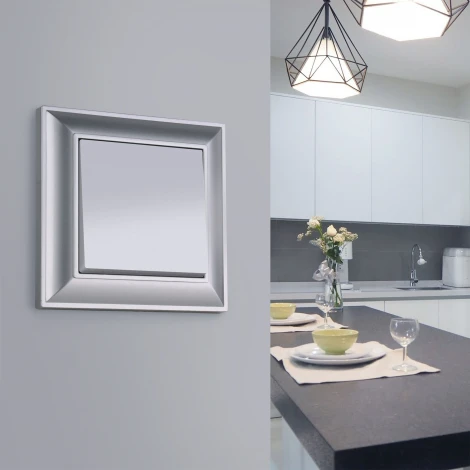 Выключатель одноклавишный проходной Werkel W1112006 (серебряный)